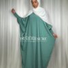 abaya papillon vert d'eau