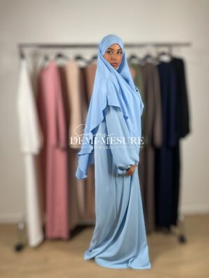 abaya manches bouffantes